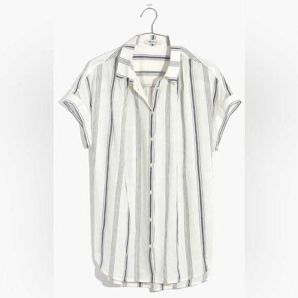 Madewell Central Shirt in Parkman Stripe - Size S - Picture 4 of 8